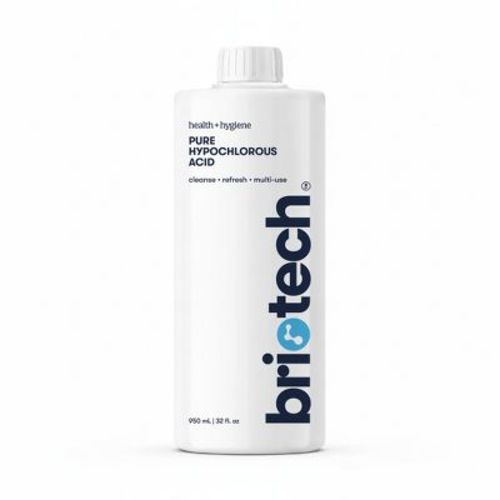 Briotech Pure Hypochlorous, Premium HOCl, Multi-Purpose Solution, 32 fl oz Refill