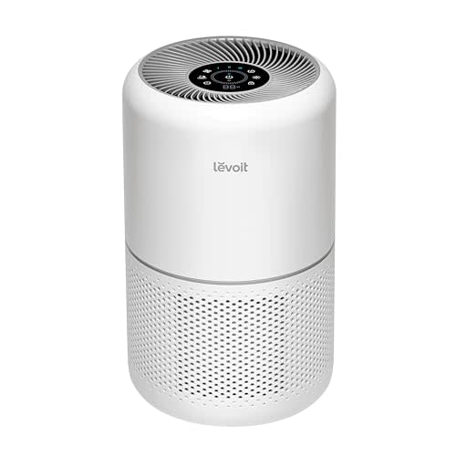 LEVOIT Air Purifiers for Home Bedroom, HEPA Sleep Mode, AHAM VERIFIDE, Smart WiFi for Home Large Room, Quiet Cleaner for Pet Hair, Allergies, Dust, Smoke, Pollon, Alexa Control, Core300S-P, White