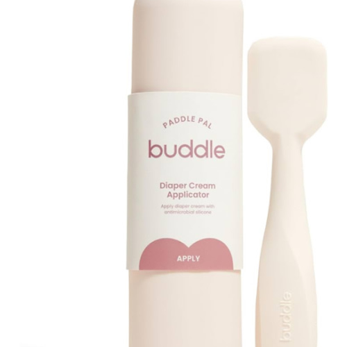 Buddle Paddle Pal Baby Diaper Cream Spatula Silicone Applicator with Carrying Case, Smooth & Mess-Free Application, 1 Count