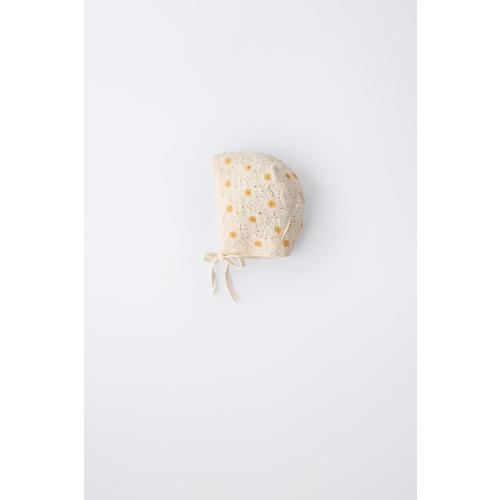 CROCHET DAISY BONNET - Ecru | ZARA United States