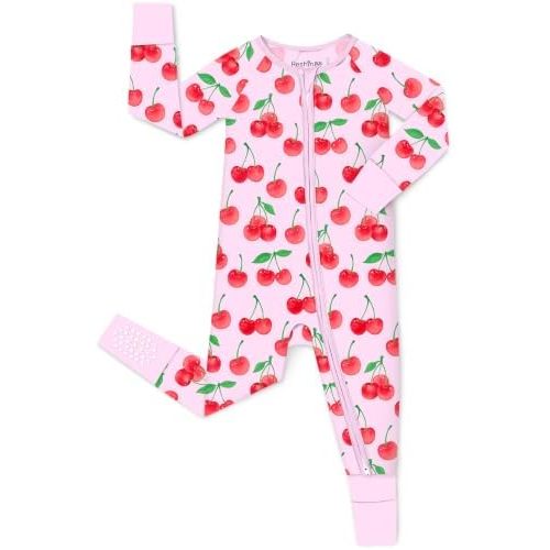 babee Reshinee Viscose derived from bamboo Baby Pajamas Convertible Footie Sleepers for Baby Girl 2-Way Zipper Onesies 0-24M