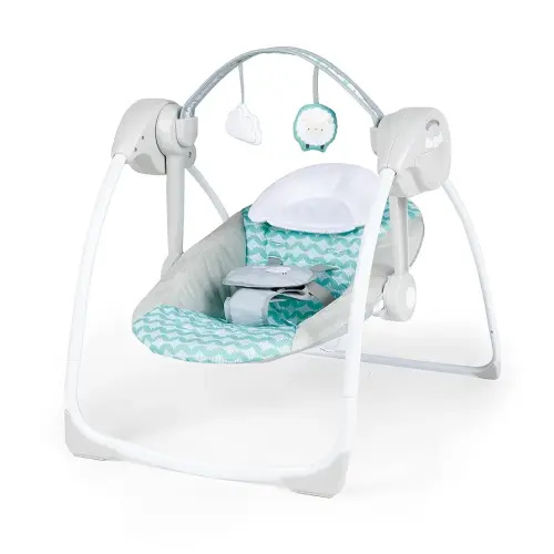 Ingenuity: ity by Ingenuity Swingity Swing Easy-Fold Portable Baby Swing, 0-9 Months Up to 20 lbs (Goji)