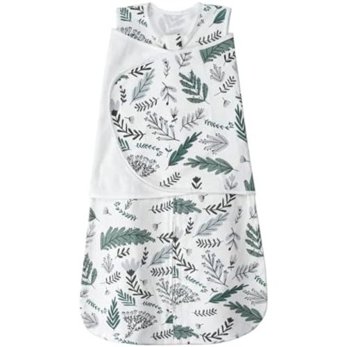 ZIGJOY Sleep Sack Swaddle 1.0 TOG Baby Wearable Blanket 100% Cotton Baby Swaddle Blanket for Newborns