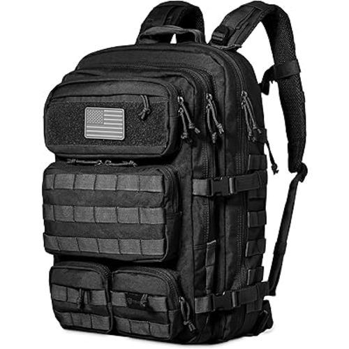 Falko Tactical Backpack for Men and Women 50L Backpack 2.4x Stronger Large Military Molle Rucksack, Bugout Backpack Outdoors
