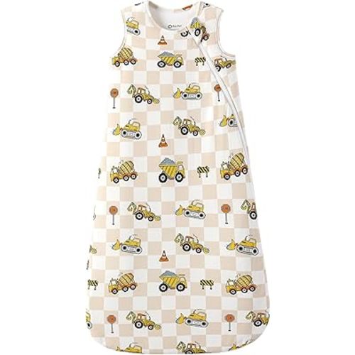 PATPAT Bamboo Viscose Baby Wearable Blanket (Sleep Sack Style), 0.5 TOG/1.0 TOG, Breathable & Soft, 2-Way Zipper, 0-24 Months
