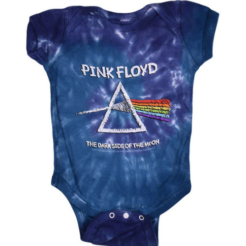 Pink Floyd Dark Side Chalk Tie-Dye Onesie Liquid Blue