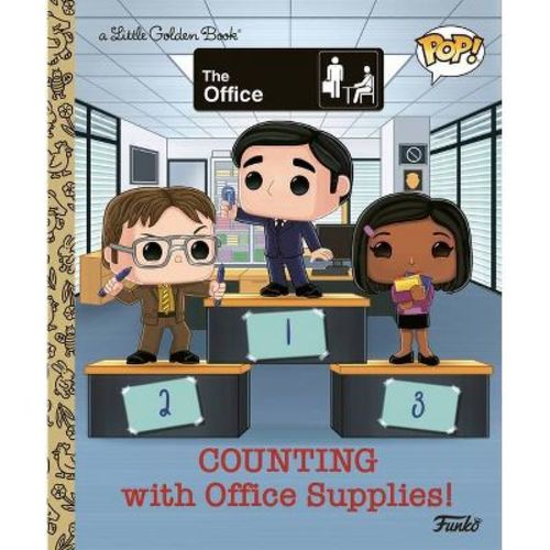 The Office: Counting with Office Supplies! (Funko Pop!) - (Little Golden Book) by Malcolm Shealy (Hardcover)