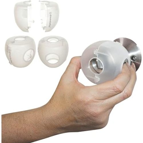 Dreambaby Door Knob Safety Cover for Kids - EZY-Fit - 3 Pack - Child Proof