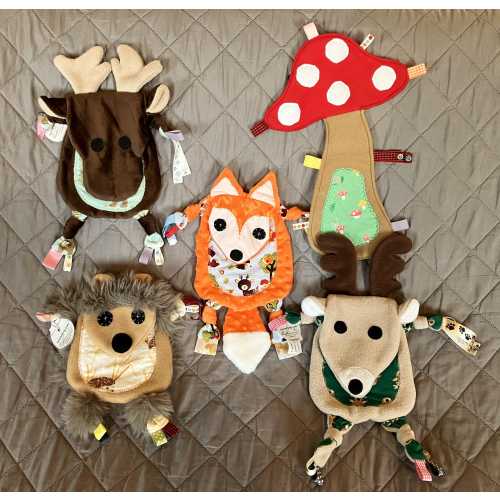 Woodland Sensory Animals Handmade Baby Shower Gift