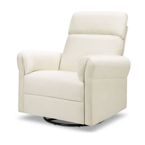 daVinci Suzy Flex Recliner and Swivel Glider with Adjustable Headrest and Armrests - Vanilla