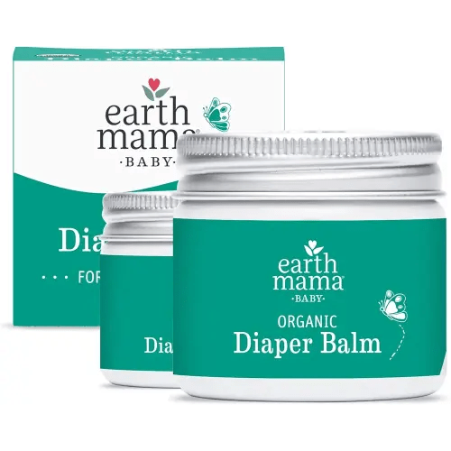 Earth Mama Organic Diaper Balm 2-Ounce | Diaper Cream for Baby | EWG Verified, Petroleum & Artificial Fragrance-Free with Calendula for Sensitive Skin (2-Pack)