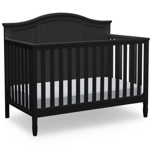 Delta Children Madrid 4-in-1 Convertible Crib, Black