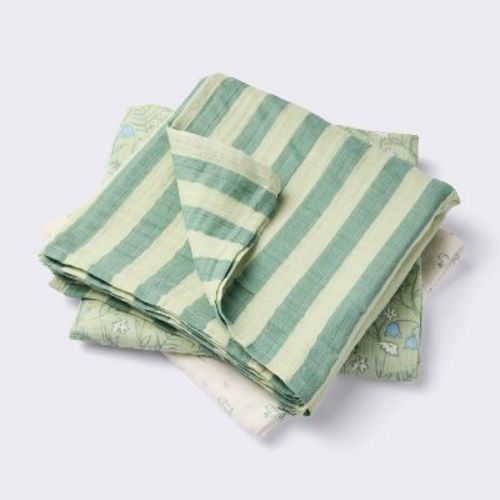 Muslin Swaddle Baby Blankets - Bunnies - 3pk - Cloud Island™