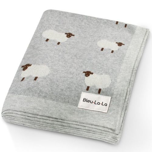 100% Luxury Cotton Knit Swaddle Receiving Blanket for Newborns and Infant Boys and Girls