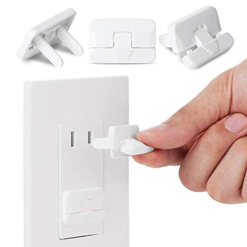 Bates Outlet Covers Baby Proofing - 15 Pack, 2 Prongs, Child Proof Plug Covers for Childproofing