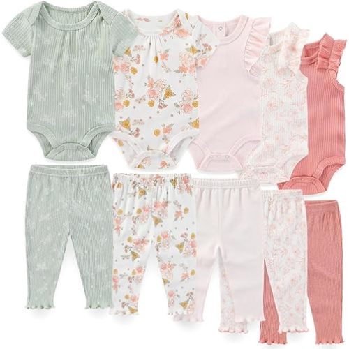 Unisex Baby Boy Girl Pants Sets 10 pack Cotton Casual New born Clothes Comfort Infant Outfit