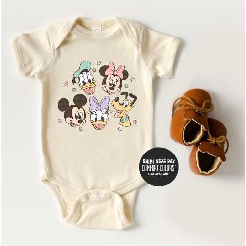 Kids Disney Shirt Mickey And Friends Toddler Baby Sweatshirt Mickey Mouse Baby Bodysuit First Disney Trip Magic Kingdom Shirt For Baby Kids