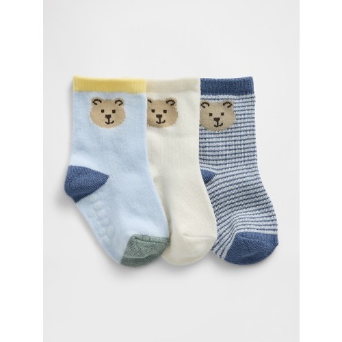 Baby Brannan Bear Crew Socks (3-Pack)