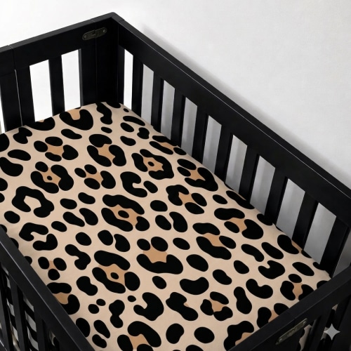 Bamboo Crib Sheet in Ava (Leopard)