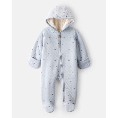 Baby Boy Dinosaur Print Long-Sleeve Jumpsuit - Blue - Carter's | Carter's