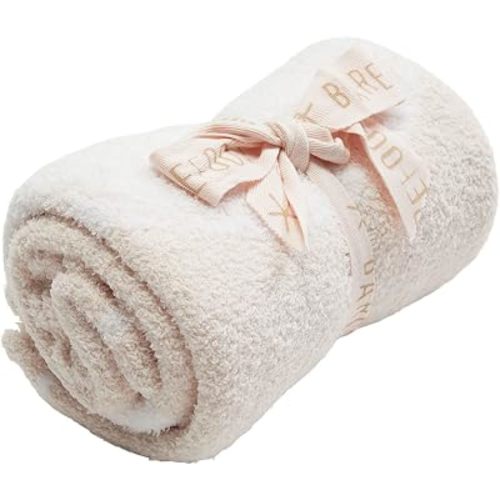 Barefoot Dreams CozyChic Scalloped Receiving Blanket - Pink & Tutu,30" x 32"