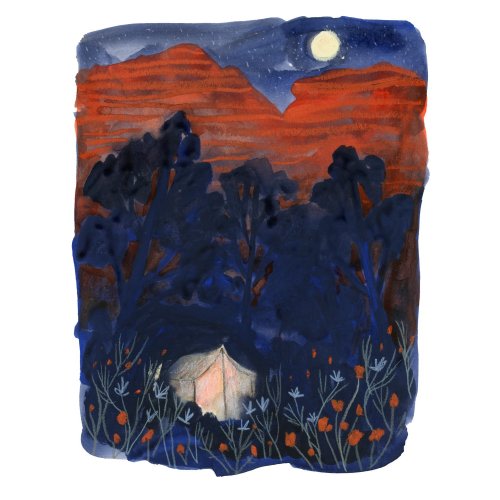 Camping Under the Stars Giclée Print — Melissa Lakey