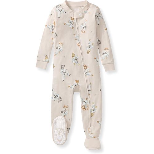 Burt's Bees Baby baby-boys Sleeper Pjs, 100% Organic Cotton, One-piece Footie, Zip Up Jumpsuit, Snug Fit Pajamas