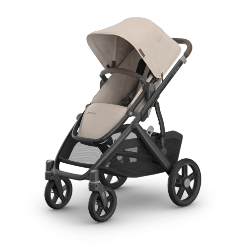 UPPAbaby Vista V3 Stroller - Ada (Sandstone Mélange/Carbon Frame/Chestnut Leather)