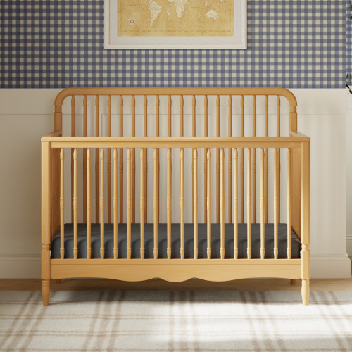 Namesake Liberty 4-in-1 Convertible Spindle Crib - Honey