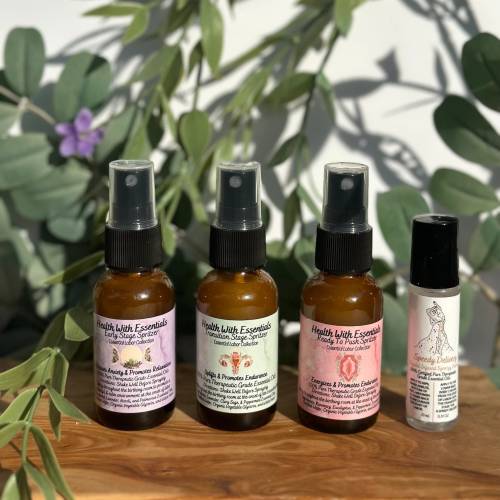 Natural Birth Aromatherapy Set, Essential Oil Spray & Roller, Home Birth Kit, Hospital Bag Essential, Baby Shower Present