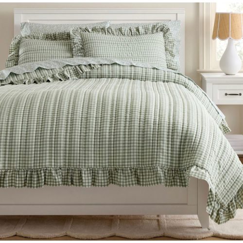 Chris Loves Julia Cabin Gingham Quilt | Pottery Barn Teen
