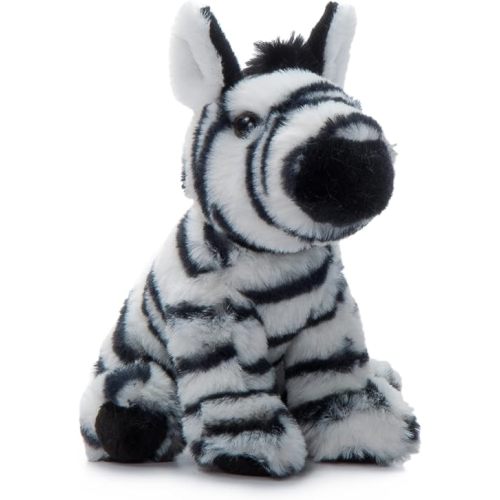 The Petting Zoo Zebra Stuffed Animal Plushie, Gifts for Kids, Wild Onez Babiez Zoo Animals, Zebra Plush Toy 6 inches