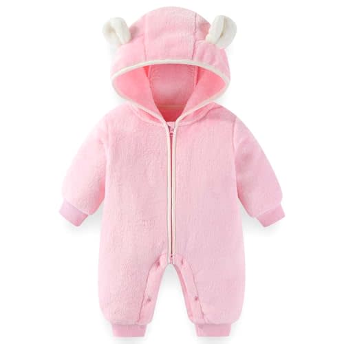 Fairy Baby Newborn Baby Bear Outfit Suit Thin Fleece Jumpsuit Romper Hooded Winter Clothes Snowsuit Coat Infant Girls Boys