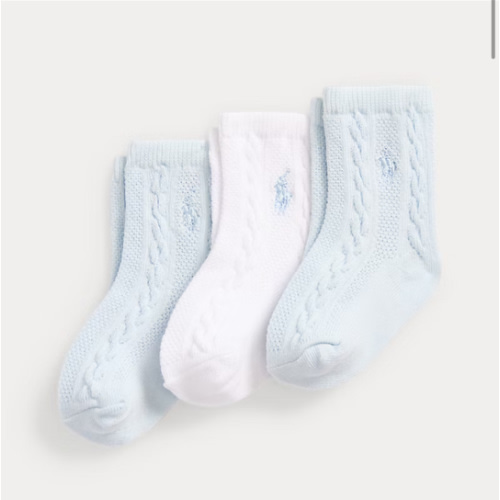 Cable-Knit Ankle Sock 3-Pack