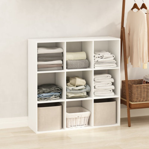 Ebern Designs Kieron Cubic Multipurpose Clothing & Closet Storage Organizer Shelf, 9-Cube & Reviews | Wayfair