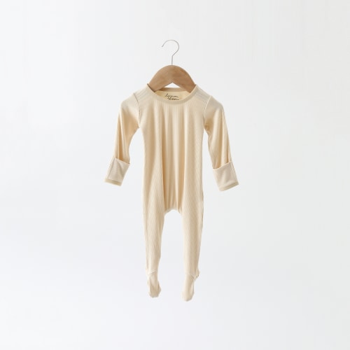 Oatmeal Ribbed Sleeper – Lemon & Loom
