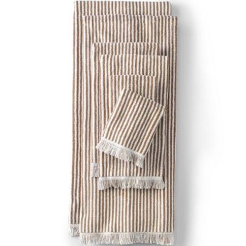 Lands' End Cotton Yarn-dyed Stripe Bath Towel Set