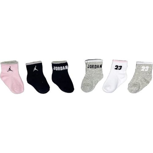 Nike Jordan Baby Girls Legacy Lighweight Ankle Socks 6 Pack