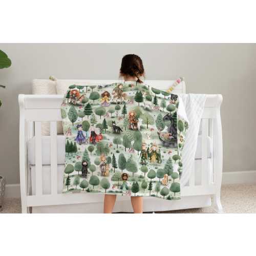 Throne of Glass Baby Blanket | Character Art | Fireheart Nursery | Aelin & Rowan