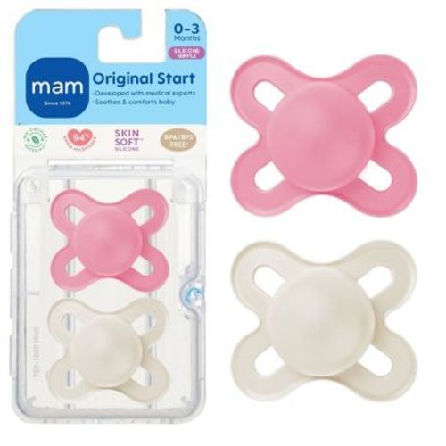 MAM Matte Start Pacifier - Girl - 2pk