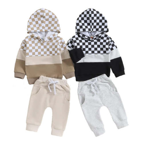CHECKERS Hooded Outfit - Hazel & Bo