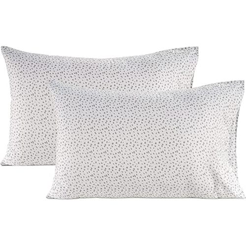 Lane Linen 100% Organic Cotton Pillow Cases Standard Size Set of 2 (20"x26") - Cotton Pillowcases - Soft Standard Pillow Cases Set - Pillow Case Pack of 2 - Haze Grey