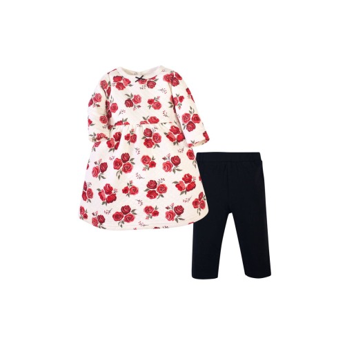 Quilted Cotton Dress and Leggings
