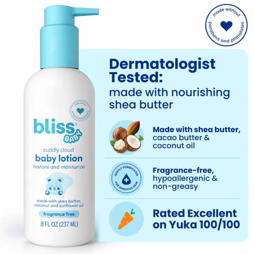 Bliss Baby Lotion, 8 fl oz, Suitable for Sensitive Skin