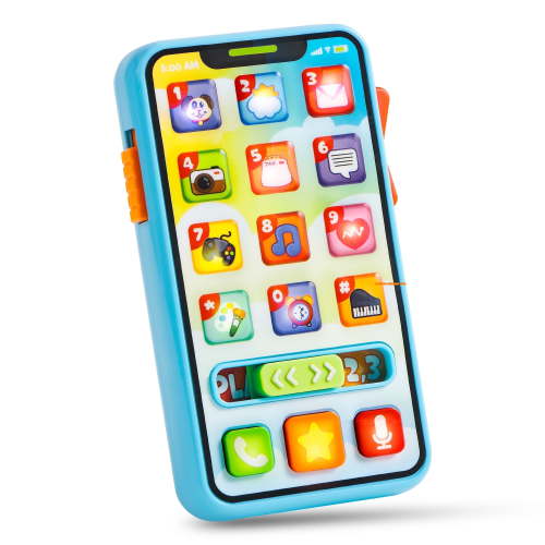 Joyfy Baby Phone Toy for 6-12 Months Educational Pretend Play with Light-Up Numbers