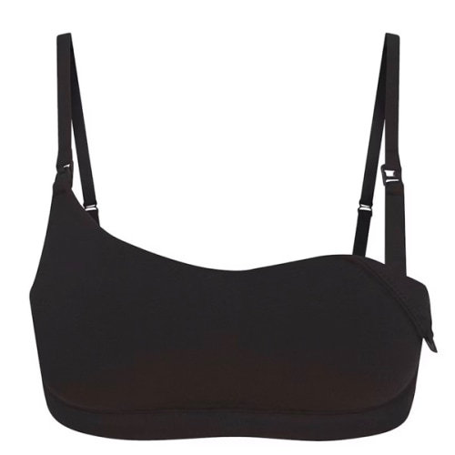 COTTON JERSEY MATERNITY NURSING SCOOP BRALETTE | SOOT | SKIMS