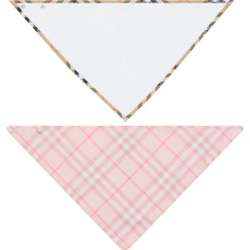 Check Cotton Two-piece Bib Set