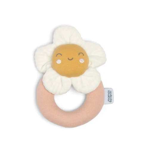 Mamas & Papas Grateful Garden Flower Grabber Ring Rattle Toy