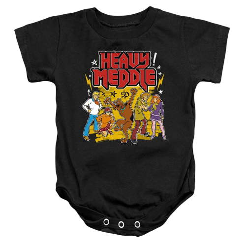 Scooby Doo! Heavy Meddle Unisex Infant Snap Suit for Baby (12 Months) Black