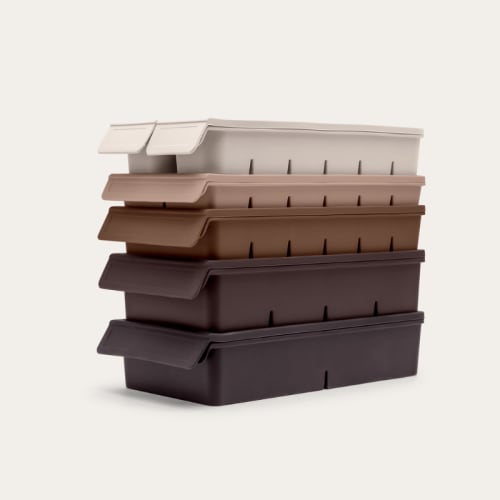 Complete Silicone Freezer Tray Set | 6 Piece Meal Prep Kit